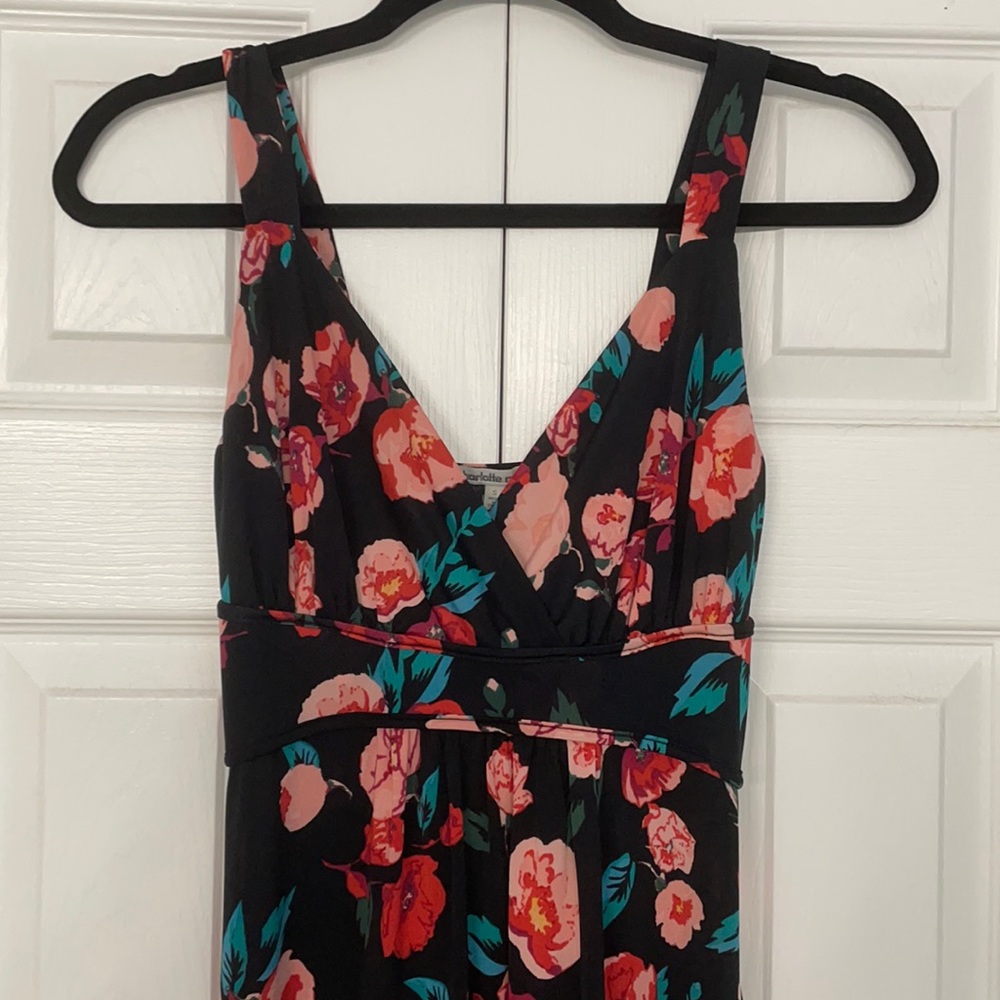 Black Floral Maxi Dress